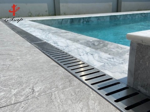 รางระบายน้ำสแตนเลสติดตั้งง่าย